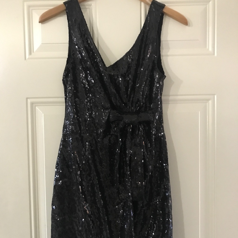Black Sequin Dress